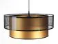 Lampa wisząca DOUBLE NET 50 złota na 1 żarówkę w stylu loft | MIRAT.