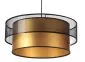 Lampa wisząca DOUBLE NET 60 złota do jadalni nad stół | MIRAT.