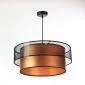 Lampa wisząca DOUBLE NET 40 miedziana walec polskiej produkcji | MIRAT.