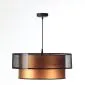 Lampa wisząca DOUBLE NET 40 miedziana walec polskiej produkcji | MIRAT.