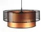 Lampa wisząca DOUBLE NET 40 miedziana walec polskiej produkcji | MIRAT.
