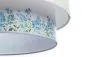 Lampa wisząca DOUBLE FLOWER 50 biała w kształcie walca | MIRAT.