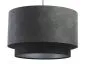 Lampa wisząca DOUBLE ZAMSZ 40 szara/czarna dwukolorowa | MIRAT.