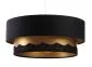 Lampa wisząca DOUBLE ELEGANT 60 czarna/złota na 1 żarówkę | MIRAT.