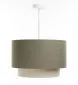 Lampa wisząca ERUTAN DOUBLE 40 zielona/kremowa w stylu boho I sklep meblowy MIRAT.