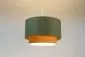 Lampa wisząca ERUTAN DOUBLE 40 zielona/kremowa w stylu boho I sklep meblowy MIRAT.