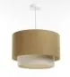 Lampa wisząca ERUTAN DOUBLE 50 żółta/kremowa do sypialni I sklep meblowy MIRAT.