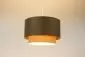 Lampa wisząca ERUTAN DOUBLE 50 szara/kremowa z podwójnym abażurem I sklep meblowy MIRAT.