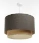 Lampa wisząca ERUTAN DOUBLE 40 szara/beżowa polskiej produkcji I sklep meblowy MIRAT.
