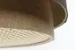 Lampa wisząca ERUTAN DOUBLE RATTAN 50 szara/beżowa z rattanową blendą I sklep meblowy MIRAT.