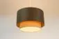 Lampa wisząca ERUTAN DOUBLE RATTAN 40 szara/kremowa w stylu boho I sklep meblowy MIRAT.