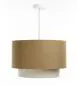 Lampa wisząca ERUTAN DOUBLE RATTAN 50 żółta/kremowa polskiej produkcji I sklep meblowy MIRAT.