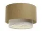 Lampa wisząca ERUTAN DOUBLE RATTAN 50 żółta/kremowa polskiej produkcji I sklep meblowy MIRAT.