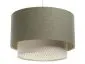 Lampa wisząca ERUTAN DOUBLE RATTAN 60 zielona/kremowa do salonu I sklep meblowy MIRAT.