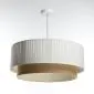 Lampa wisząca DUO LAMI LINE 40x16 biała/jutowa sufitowa I sklep meblowy MIRAT.