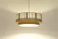 Lampa wisząca DUO LAMI LINE 40x16 biała/jutowa sufitowa I sklep meblowy MIRAT.