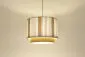 Lampa wisząca DUO LAMI LINE 40 biała/jutowa sufitowa I sklep meblowy MIRAT.