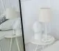 Lampa stołowa ENTURO II kremowa na stolik nocny I sklep meblowy MIRAT.