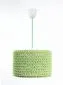 Lampa wisząca COTTON 30 zielona ze sznurka bawełnianego | MIRAT.