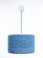 Lampa wisząca COTTON 30 niebieska pleciona polskiej produkcji | MIRAT. w stylu kolekcja