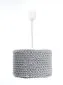 Lampa wisząca COTTON 30 szara ręcznie robiona polska | MIRAT. w stylu kolekcja