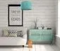 Lampa wisząca COTTON 30 turkusowa nad biurko do pokoju | MIRAT. w stylu  kolekcja