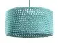 Lampa wisząca COTTON 40 turkusowa ręcznie pleciona | MIRAT. w stylu kolekcja