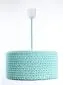 Lampa wisząca COTTON 40 turkusowa ręcznie pleciona | MIRAT. w stylu kolekcja