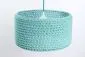 Lampa wisząca COTTON 40 turkusowa ręcznie pleciona | MIRAT. w stylu kolekcja