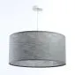 Lampa wisząca NATURAL GREY 40 szara walec tkanina | MIRAT.