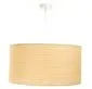 Lampa wisząca NATURAL RATTAN 50 beżowa walec tkanina | MIRAT.