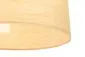 Lampa wisząca NATURAL RATTAN 50 beżowa walec tkanina | MIRAT.