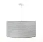 Lampa wisząca NATURAL SILVER 50 jasnoszara nad stół w stylu boho | MIRAT.