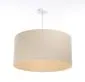 Lampa wisząca BOHO LEN 40 kremowa lniana tkanina | MIRAT.