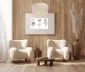 Lampa wisząca BOHO LEN 50 kremowa walec w stylu boho | MIRAT.