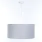 Lampa wisząca MODERN 40 szara/kremowa w kształcie walca I sklep meblowy MIRAT.