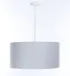 Lampa wisząca MODERN 50 szara/miedziana satynowy abażur I sklep meblowy MIRAT.