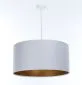 Lampa wisząca MODERN 50 szara/miedziana satynowy abażur I sklep meblowy MIRAT.