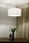 Lampa wisząca LEN LIGHT 40 biała lniana I sklep meblowy MIRAT.