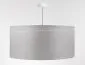 Lampa wisząca DUO LEN LIGHT 003-50 szara/srebrna z podwójnym abażurem I sklep meblowy MIRAT.
