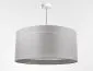 Lampa wisząca DUO LEN LIGHT 003-50 szara/srebrna z podwójnym abażurem I sklep meblowy MIRAT.