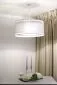 Lampa wisząca DUO LEN LIGHT 003-60 szara/srebrna lniana I sklep meblowy MIRAT.