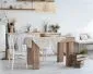 Lampa wisząca BOHO 60 rattan naturalny nad stół w stylu natural | MIRAT.