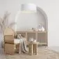 Lampa wisząca MODERN RATTAN 70 biała nad stół I sklep meblowy MIRAT.