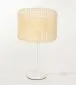 Lampa stołowa BOHO HIGH rattan naturalny na metalowej podstawie | MIRAT. w stylu kolekcja