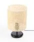Lampa stołowa BOHO MIDI BLACK rattan naturalny do sypialni | MIRAT. w stylu kolekcja
