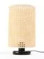 Lampa stołowa BOHO LOW BLACK rattan naturalny ażurowa | MIRAT. w stylu  kolekcja