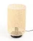 Lampa stołowa BOHO LOW BLACK rattan naturalny ażurowa | MIRAT. w stylu  kolekcja