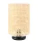 Lampa stołowa BOHO LOW BLACK rattan naturalny ażurowa | MIRAT. w stylu  kolekcja