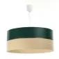 Lampa wisząca SIMPLY GLAMOUR 50 zielona/kremowa z tworzywa | MIRAT. w stylu kolekcja